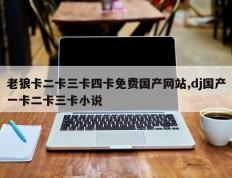 老狼卡二卡三卡四卡免费国产网站,dj国产一卡二卡三卡小说