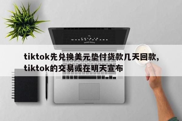 tiktok先兑换美元垫付货款几天回款,tiktok的交易或在明天宣布