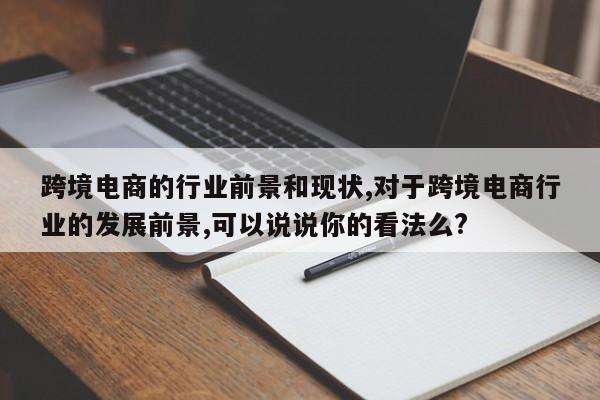 跨境电商的行业前景和现状,对于跨境电商行业的发展前景,可以说说你的看法么?
